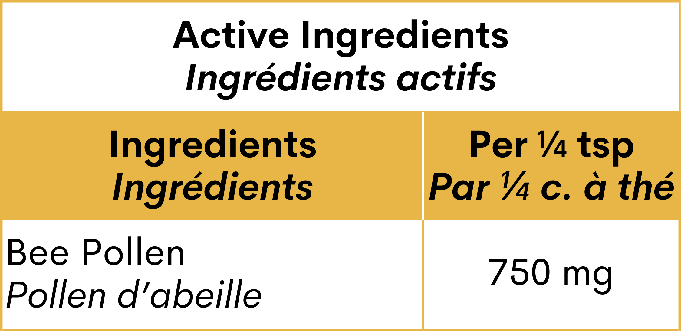 Bee Pollen â
 - Blends for Life