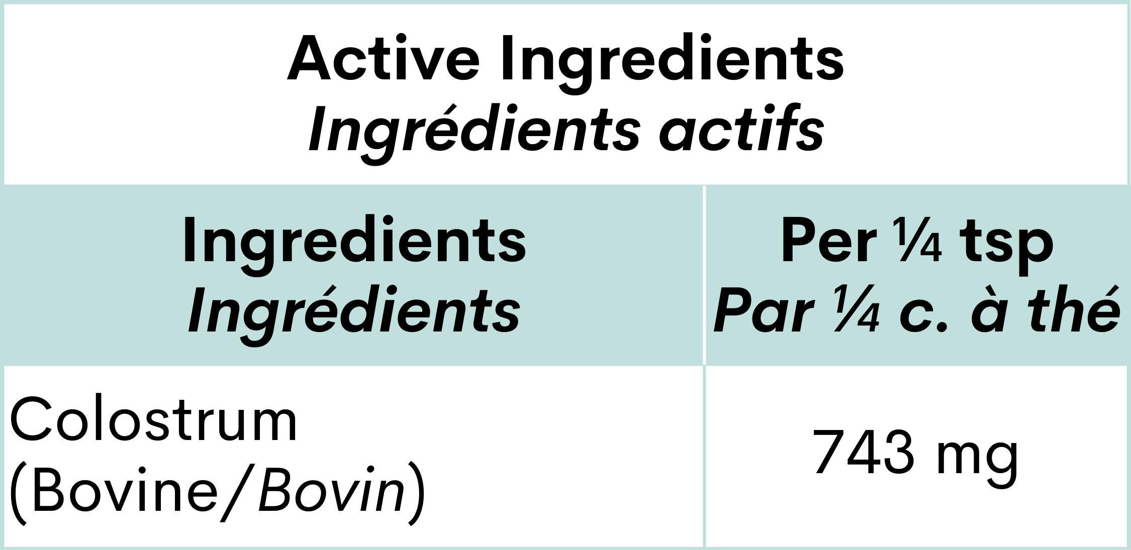Colostrum - Bovine - Blends for Life