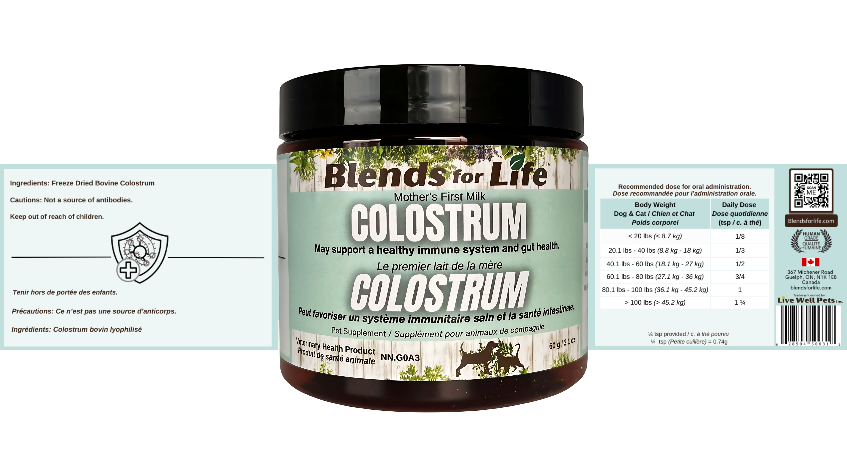 Colostrum - Bovine - Blends for Life